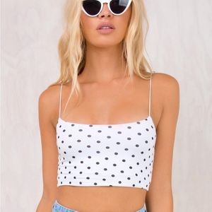 Polka Dot Crop Top